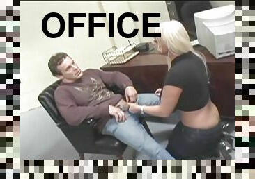 Transsexual Holly Sweet gets butt fucked in an office