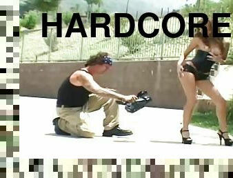 Behind the scenes of one of Jenna Haze's hardcore scenes