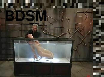 Slim Kendra James gets toyed hard in water bondage video