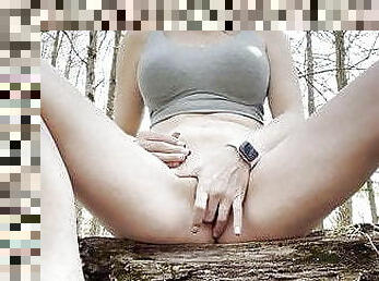 Fingering Myself In The Woods...A Springtime Experience 