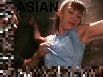 Superb asian sex prisoner gets sexually tortured