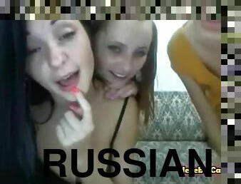 3 Crazy Russian Girls On Cam