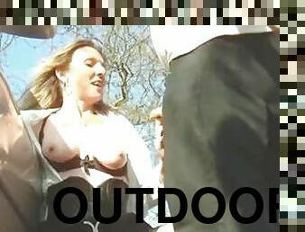 Hot doggy style compilation with some hotties outdoors