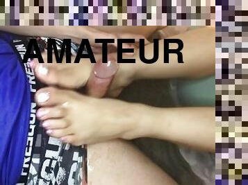 delicious oiled FOOTJOB after class part 2 4k