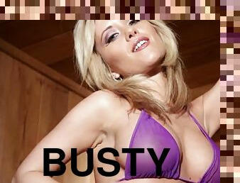 Busty blond honey Carlie Christine loves sex