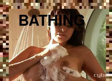 A Soapy Shower With The Hot Latina Claudia Nathalia