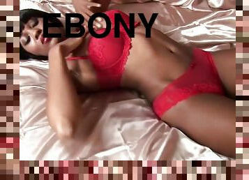 Ebony babe in pink undies Chernise Yvette is so sexy