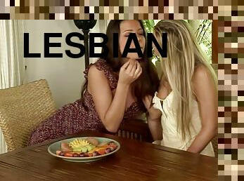 Two nasty girls make lesbian love instead of having breakfast