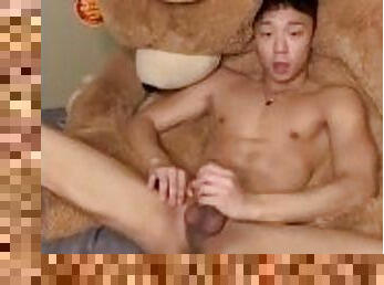 Korean Boy with teddy bear