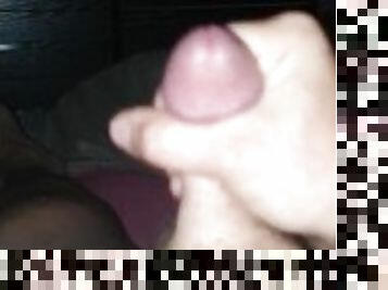 Wanking small dick and cumming