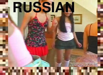 A Hot Foursome With Insatiable And Naughty Russian Teens