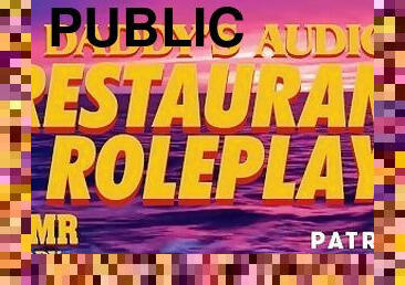 Daddy's Dirty Restaurant Roleplay (Public Sex / DDLG / ASMR Audio)