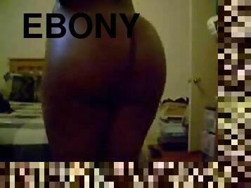 Ebony Babe Films Herself Shaking Her Ass in Homemade Video