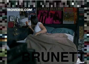 Sexy Brunette Aimee Garcia Gets Up From Her Water Bed