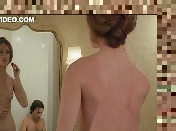 Naked Beauty Camille Keaton Prepares To Give Her Man a Soapy Bath