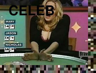 Mary McCormack's Cleavage In Celebrity Poker