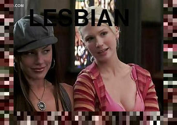 January Jones and Krista Allen Play a Horny Lesbian Couple in a Movie