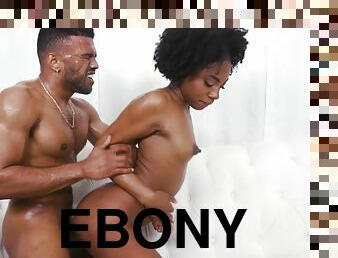 Round ass ebony Amari Ann gives head and gets fucked in doggy