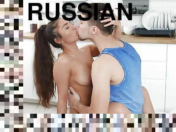 Russian sweetie Babayan Kristina wanted to try anal and loves it
