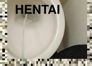 asiatisk, amatør, bøsse, japans, toilet, hentai, fetish, solo