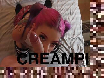 2021 Puppygirlfriend Ahegao Fucktoy Pussy And Anal Creampie