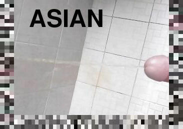 एशियाई, स्नान, चरम, बड़ा, पिस्सिंग, अव्यवसायी, बड़ा-लंड, जापानी, हेनतई, बौछार