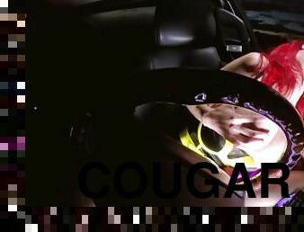 Costumed Canadian Cougar Shanda Fay Milks Dick Roadside!