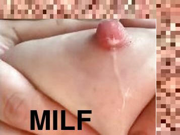 Spraying Milf Milk during the movie