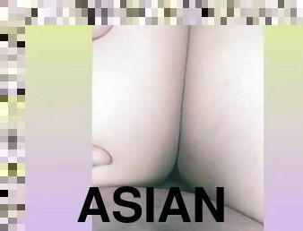 Big booty Asian riding her man by the back ????