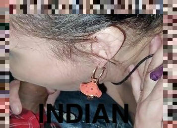 Indian whore sucks cock