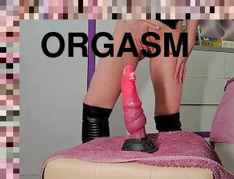 masturbation, orgasm, pissande, kvinnligt-sprut, amatör, leksak, ritt, dildo, fetisch, ensam