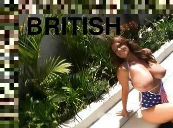 Sarah Nicola Randall And Sarah Blue - Patriotic Bikini