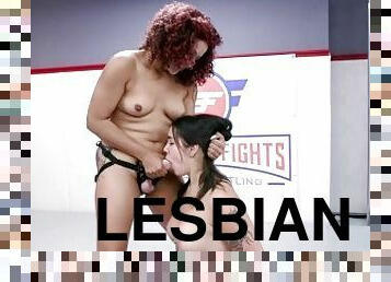 Lesbian Wrestling And Pussy Eating As Daisy Ducati Wins And Fucks Miss Demeanor
