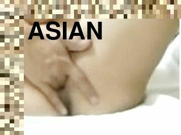 Grabe tunog ng puke nya. Sarap  - asian fingering and cum