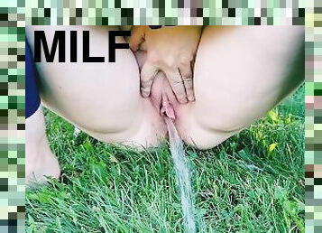 ekstrem, pissing, offentlig, pussy, amatør, milf, bbw, føtter, blond, blotting