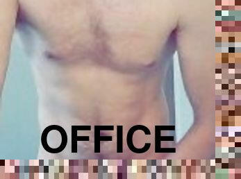 Wanking at the office desk when I should be working