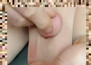 Foreskin micro dick jerking