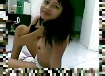 Indonesian- Sexy Indo Babe Pounded On The Floor