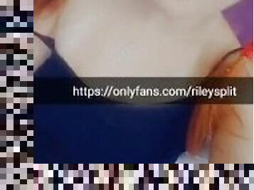 Redhair girl have wet pussy all day