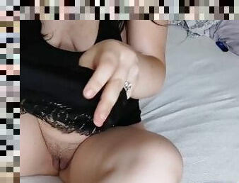 Black velvet and lace panties and farts (full 5 mins video on my Onlyfans)