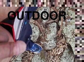 Pissing outdoors