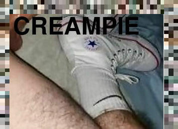 Fleshlight and White High Top Chucks Creampie