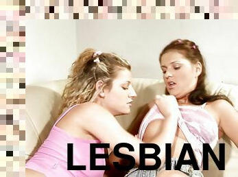 Hungry lesbians chowing down on each other's wet pussies