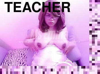 Pinay Horny Teacher with Big Tits forgot to Turn Off her Video Cam After Online Class