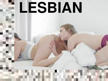 Sensual Lesbian Scene With Two