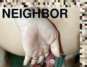neighbor whore lets the guy record everything fucking her and cumming inside her ass