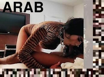 Arab Baddie MIKAH sucking BLACK DADDY DICK in Atlanta