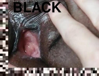 chatte-pussy, amateur, ébène, interracial, ados, black, serrée, vagin, humide