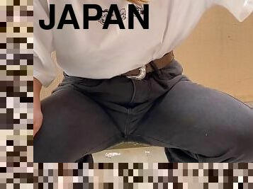 asiático, mijando, adolescente, japonesa, colégio, natural, hentai