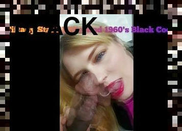 Tiffany Star BBW's 1960s MOD Black Cock BJ